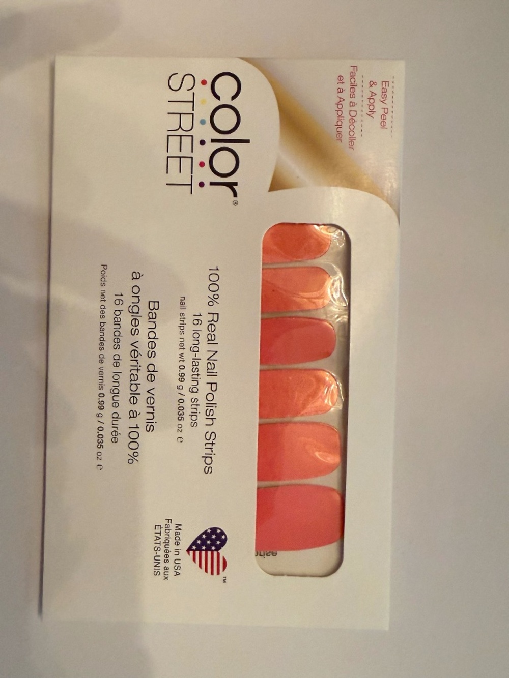 NIB Retired Color Street Citrus Sunrise Nail Strips